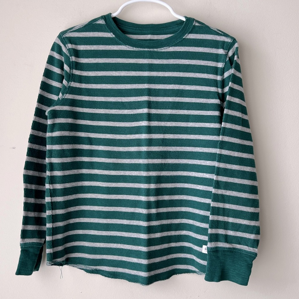 Gap Kids Long Sleeve Stripped Waffle Knit Shirt
Boys Size Small